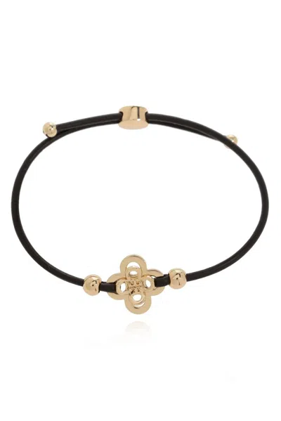 Tory Burch Leather Bracelet In Gold