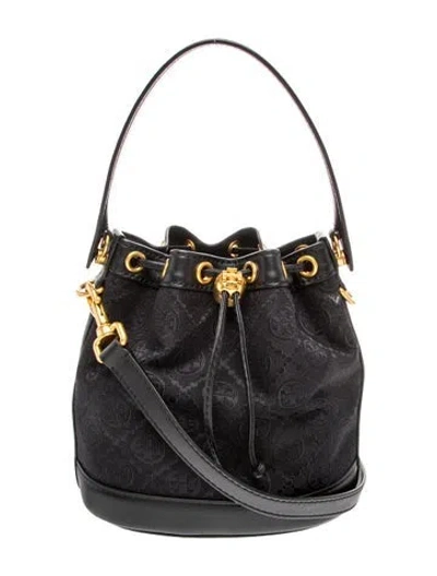 Pre-owned Tory Burch Leather Bucket Bag In Black