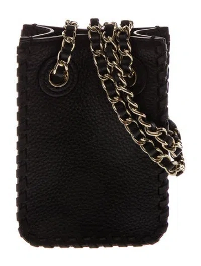Pre-owned Tory Burch Leather Bucket Bag In Black