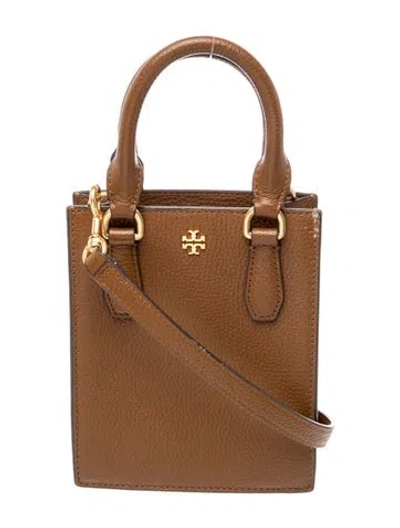 Pre-owned Tory Burch Leather Bucket Bag In Brown