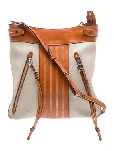 Pre-owned Tory Burch Leather Bucket Bag In Neutral