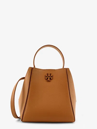 Tory Burch Leather Bucket Bag In Sand