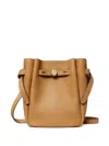 Tory Burch Leather Bucket Bag  In Brown