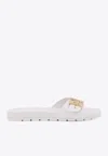 Tory Burch Leather Buckle Slides