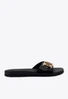 Tory Burch Leather Buckle Slides