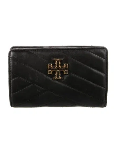 Pre-owned Tory Burch Leather Card Holder In Black