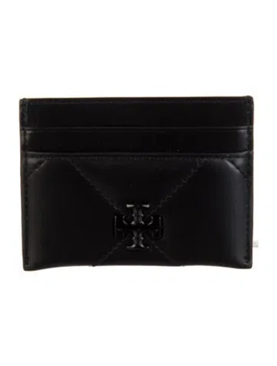 Pre-owned Tory Burch Leather Card Holder In Black