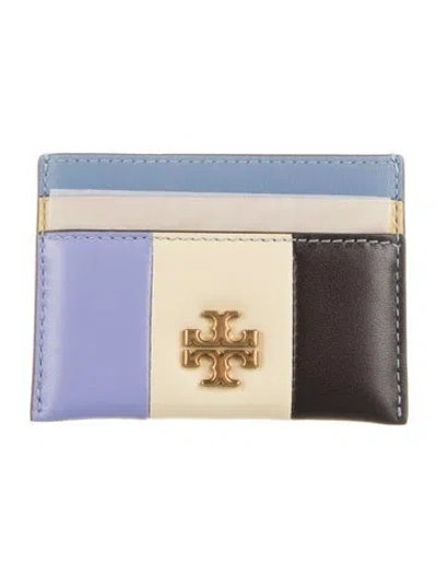 Pre-owned Tory Burch Leather Card Holder In Blue