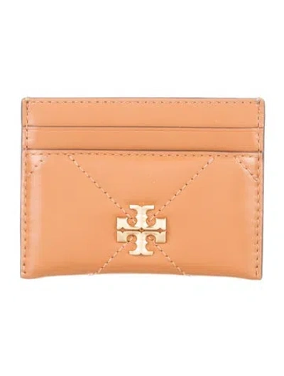 Pre-owned Tory Burch Leather Card Holder In Brown