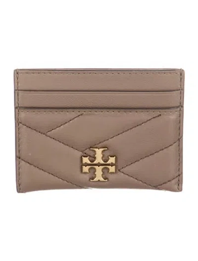 Pre-owned Tory Burch Leather Card Holder In Brown