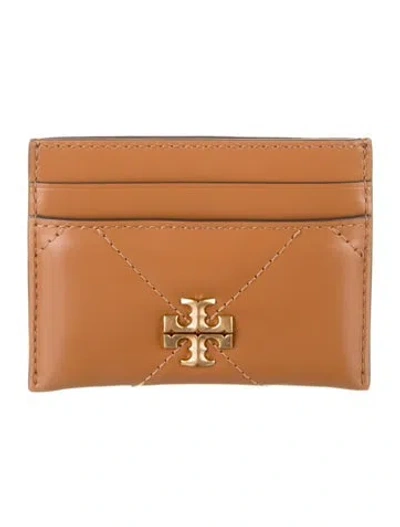 Pre-owned Tory Burch Leather Card Holder In Brown