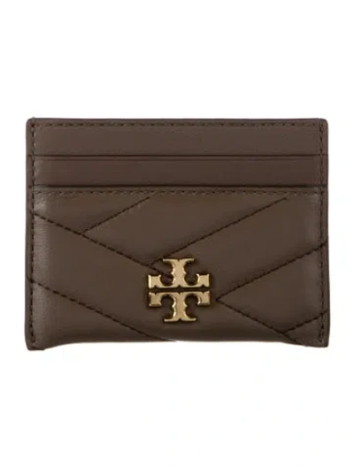 Pre-owned Tory Burch Leather Card Holder In Brown