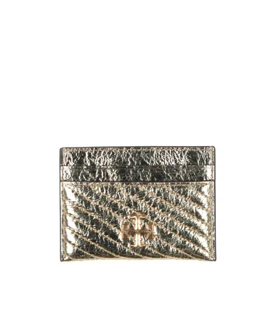 Tory Burch Leather Cardholders In Gold