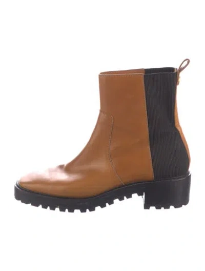 Pre-owned Tory Burch Leather Chelsea Boots In Multi