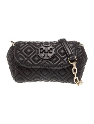 Pre-owned Tory Burch Leather Clutch In Black