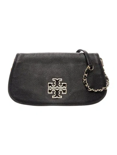 Pre-owned Tory Burch Leather Clutch In Black