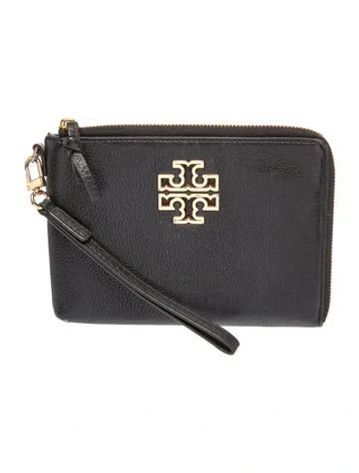 Pre-owned Tory Burch Leather Clutch In Black