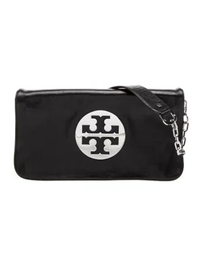 Pre-owned Tory Burch Leather Clutch In Black