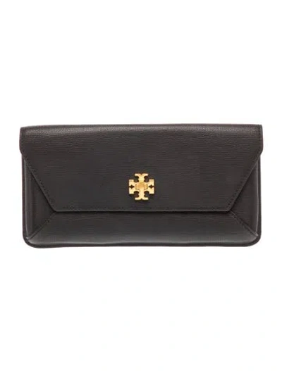 Pre-owned Tory Burch Leather Clutch In Black