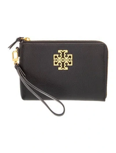 Pre-owned Tory Burch Leather Clutch In Black