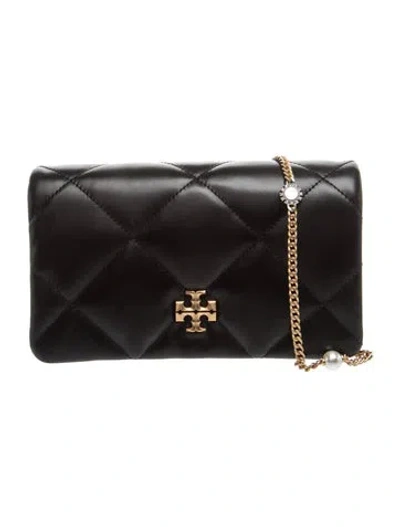 Pre-owned Tory Burch Leather Clutch In Black