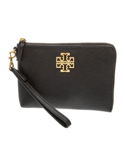 Pre-owned Tory Burch Leather Clutch In Black