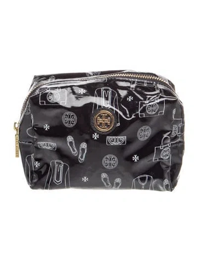 Pre-owned Tory Burch Leather Clutch In Black
