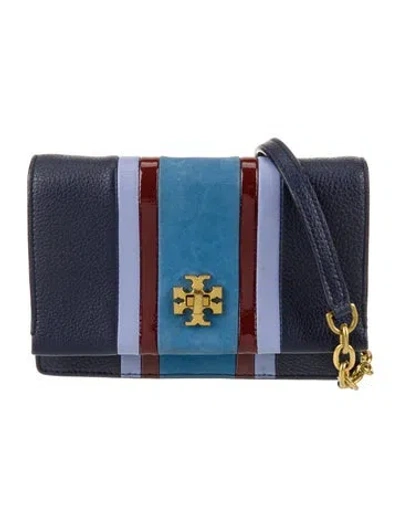 Pre-owned Tory Burch Leather Clutch In Blue