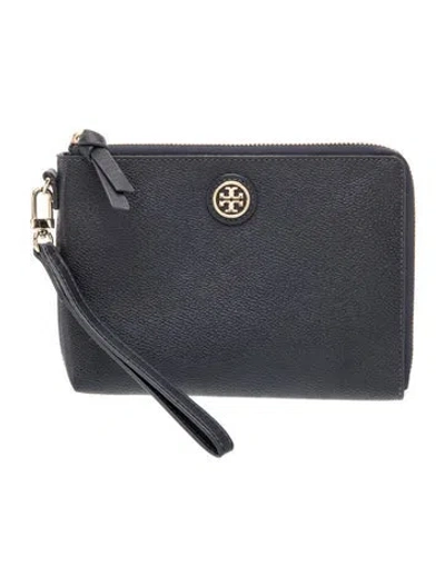 Pre-owned Tory Burch Leather Clutch In Blue