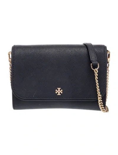 Pre-owned Tory Burch Leather Clutch In Blue