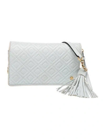 Pre-owned Tory Burch Leather Clutch In Blue