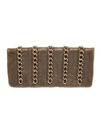 Pre-owned Tory Burch Leather Clutch In Multi