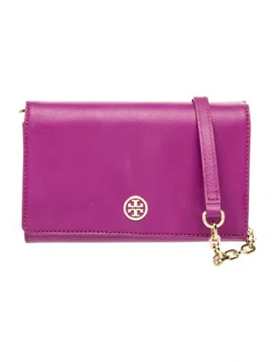 Pre-owned Tory Burch Leather Clutch In Multi