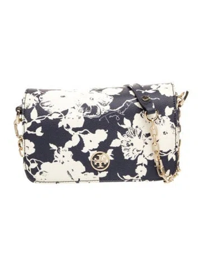 Pre-owned Tory Burch Leather Clutch In Neutral