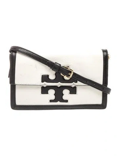 Pre-owned Tory Burch Leather Clutch In Neutrals