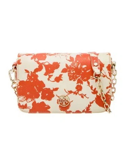 Pre-owned Tory Burch Leather Clutch In Neutrals