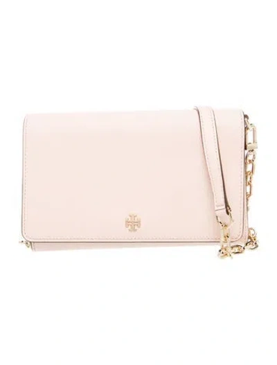 Pre-owned Tory Burch Leather Clutch In Neutrals