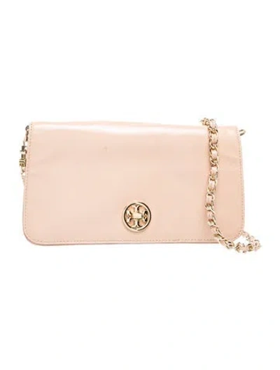 Pre-owned Tory Burch Leather Clutch In Pink