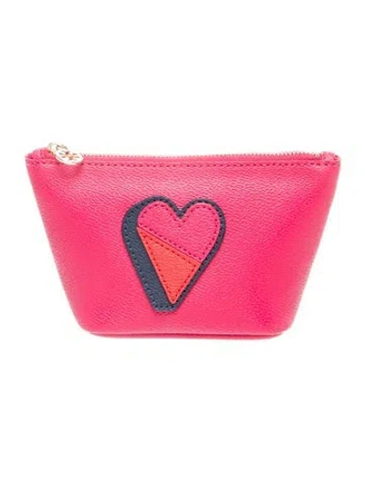 Pre-owned Tory Burch Leather Clutch In Pink