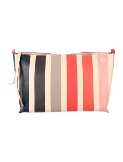 Pre-owned Tory Burch Leather Clutch In Red