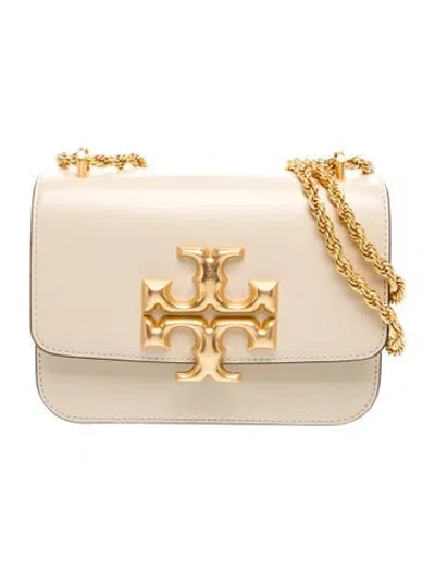 Pre-owned Tory Burch Leather Clutch Small In Neutral