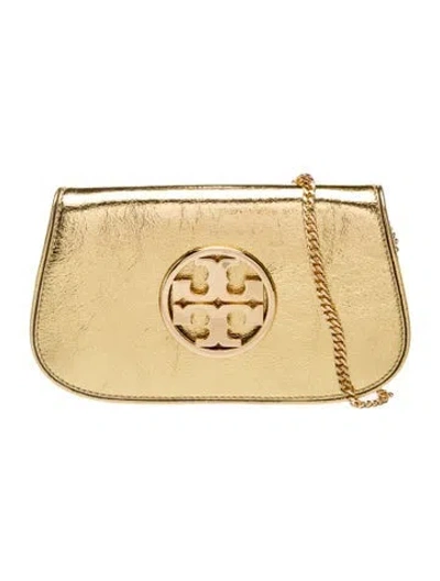 Pre-owned Tory Burch Leather Clutch W/ Tags