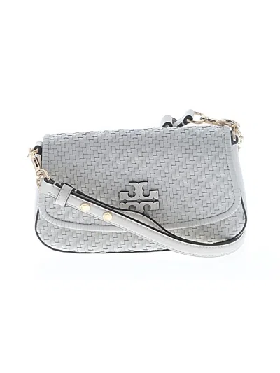 Pre-owned Tory Burch Leather Clutch In White