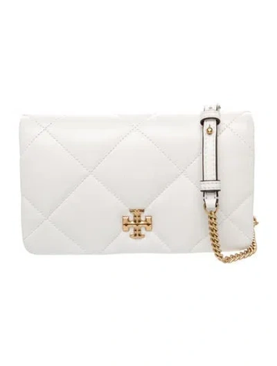 Pre-owned Tory Burch Leather Clutch In White