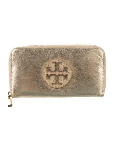 Pre-owned Tory Burch Leather Continental Wallet