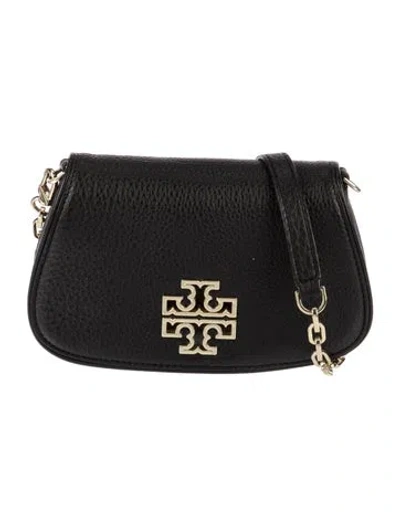 Pre-owned Tory Burch Leather Crossbody Bag In Black