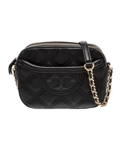 Pre-owned Tory Burch Leather Crossbody Bag In Black