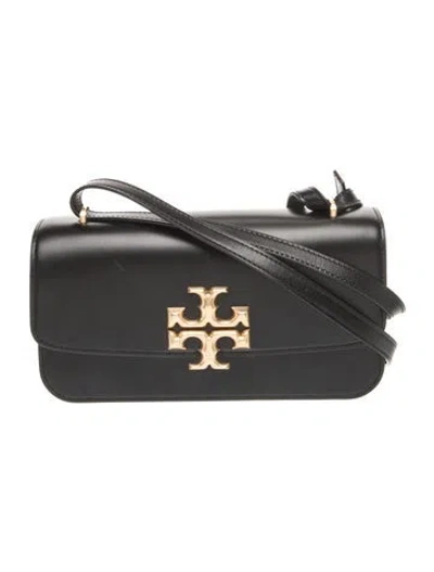 Pre-owned Tory Burch Leather Crossbody Bag In Black