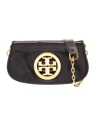 Pre-owned Tory Burch Leather Crossbody Bag In Black