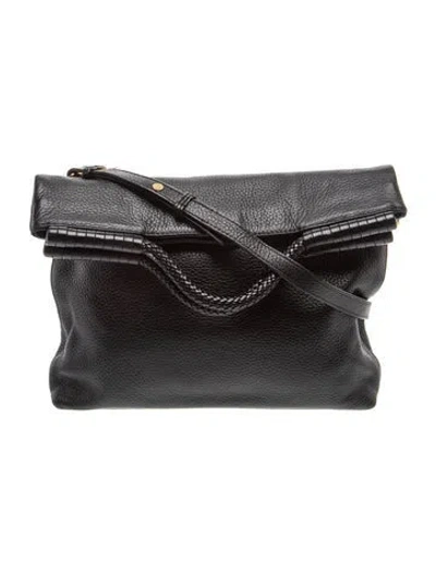 Pre-owned Tory Burch Leather Crossbody Bag In Black